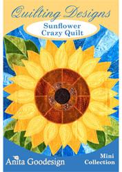 Anita Goodesign Mini Sunflower Crazy Quilt Design - 82MAGHD