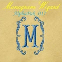 Alpha Pak 17 for Monogram Wizard and Monogram Wizard Plus