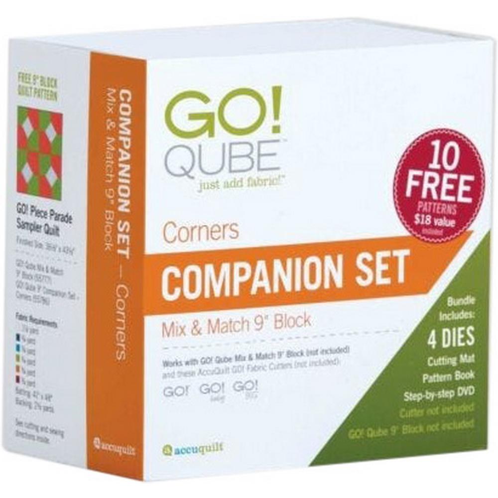 Accuquilt GO! Qube 9in Companion Set - Corners - Sewingmachinesplus.com
