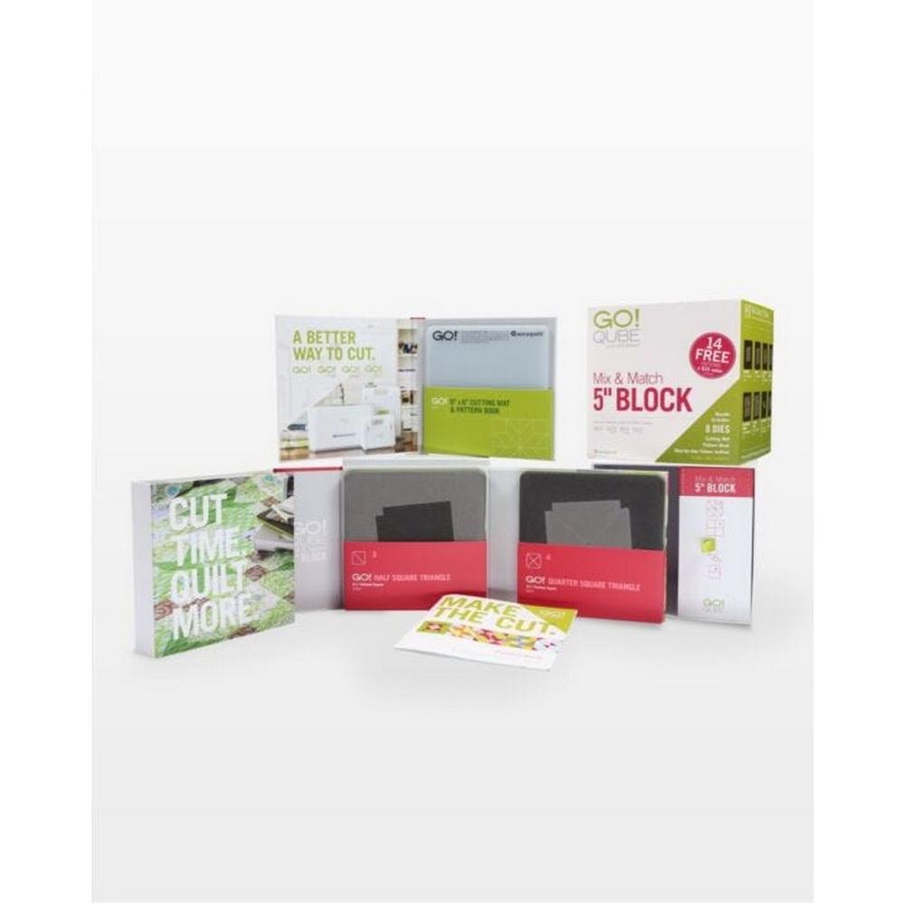 Accuquilt GO! Qube Mix & Match 5in Block - Sewingmachinesplus.com