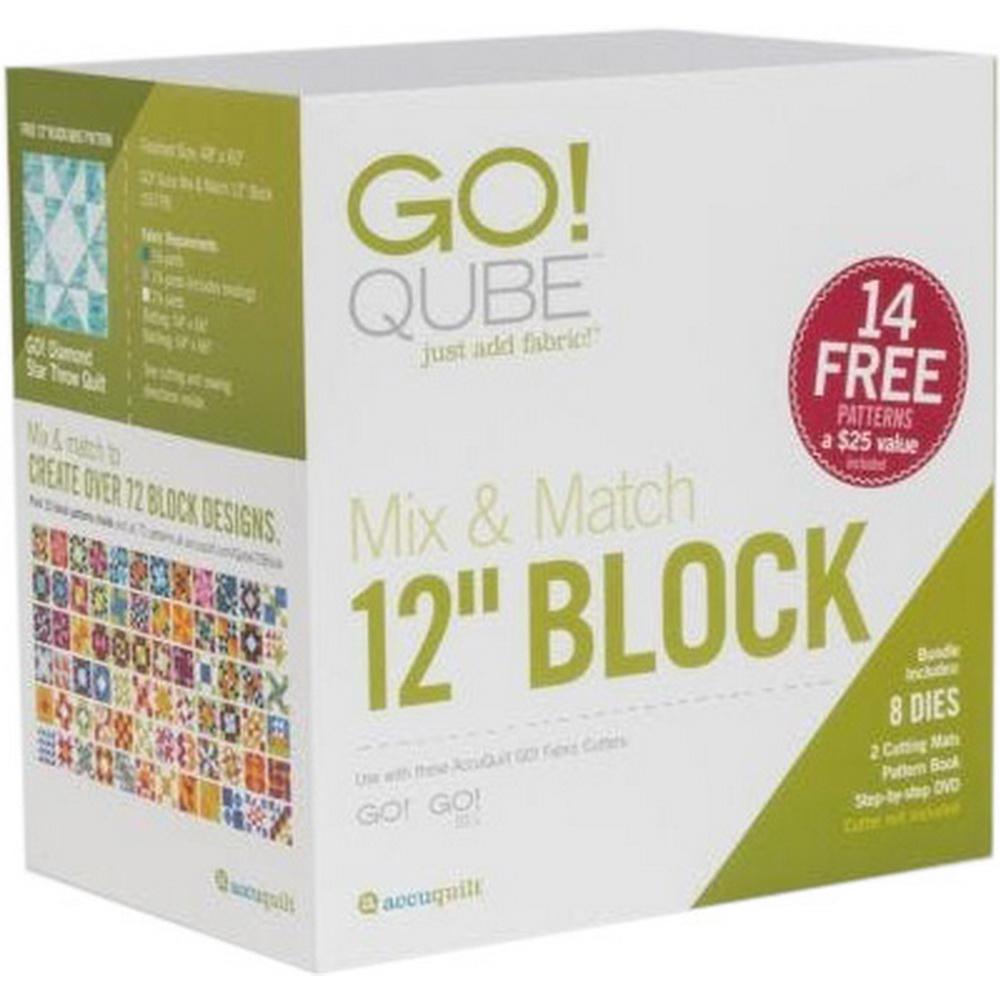 Accuquilt GO! Qube Mix & Match 12in Block - Sewingmachinesplus.com