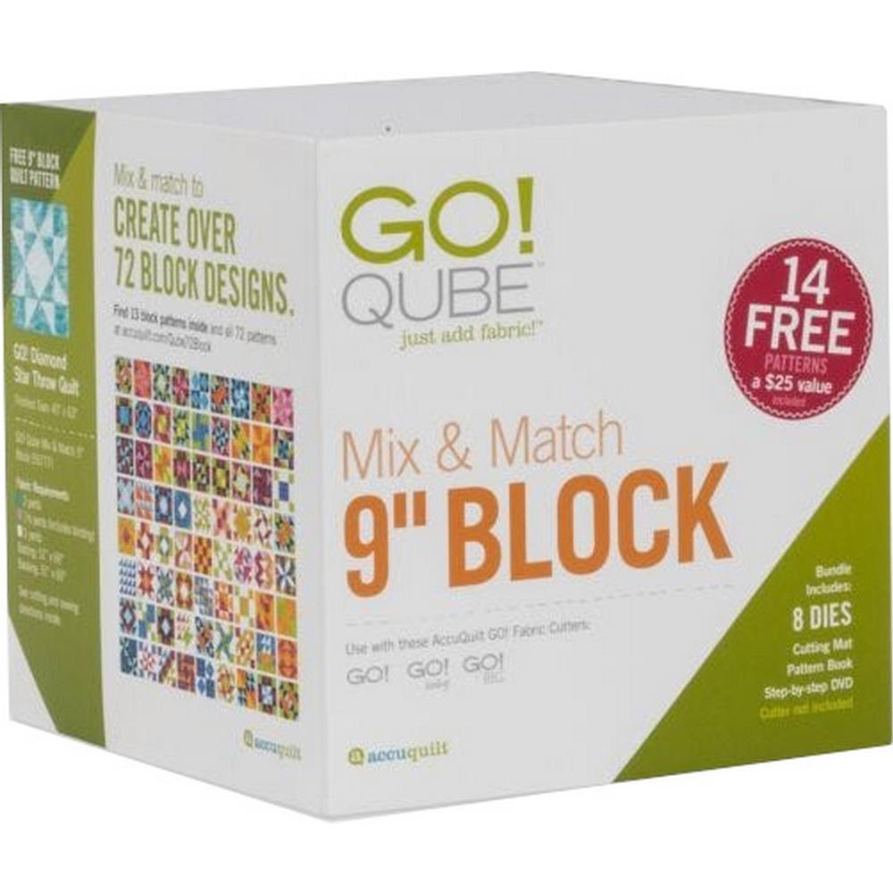 Accuquilt GO! Qube Mix & Match 9in Block - Sewingmachinesplus.com