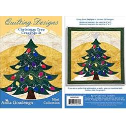 Anita Goodesign Christmas Tree Crazy Quilt (50 Designs) - Sewingmachinesplus.com