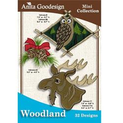 Anita Goodesign Woodland Mini Collection (32 Designs) - Sewingmachinesplus.com