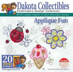 Dakota Collectibles Applique Fun Embroidery Designs CD-ROM with 20 designs (970307)