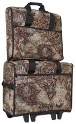Bluefig Ariel Combo - 23in Wheeled Trolley w/ Embroidery Arm Bag