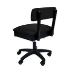H8170 Arrow Adjustable Height Hydraulic Sewing and Craft Chair - Baroness Black - Sewingmachinesplus.com