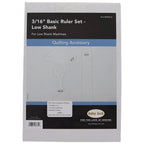 Baby Lock 3/16 inch Basic Ruler Set - Low Shank - Sewingmachinesplus.com