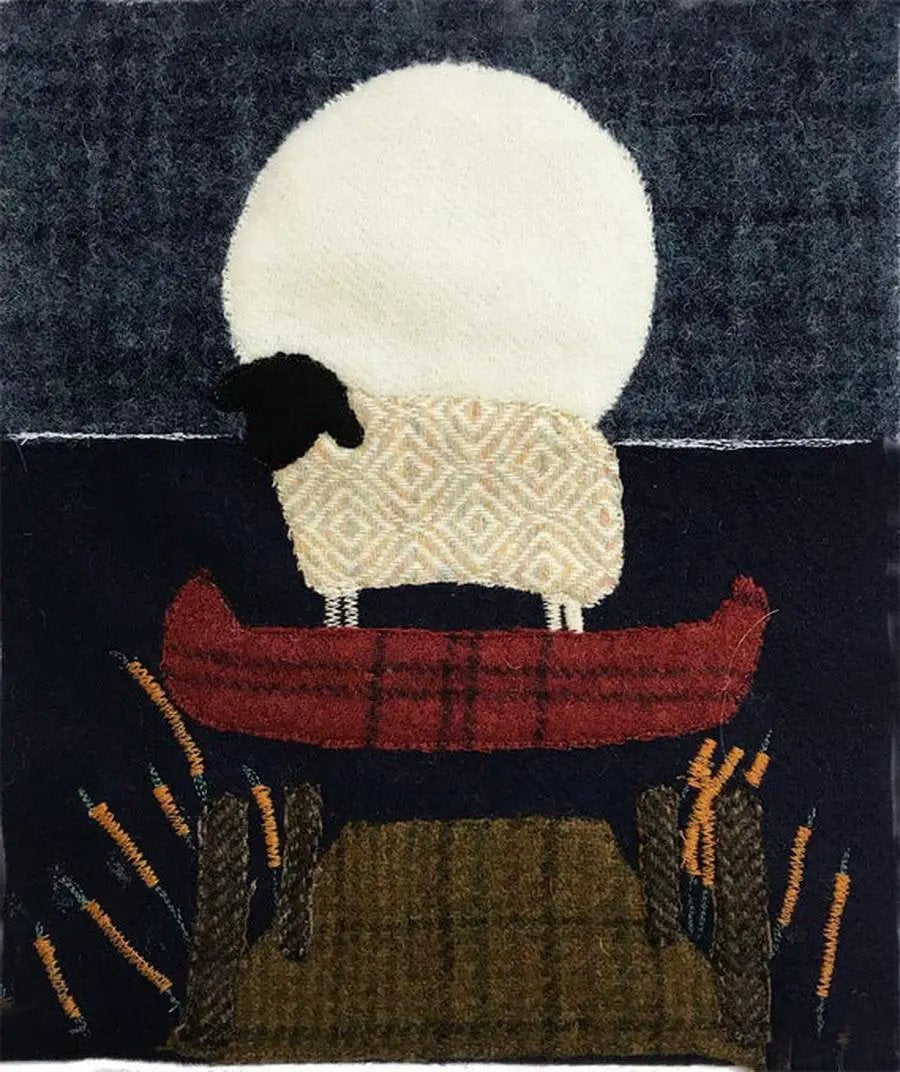Quilter's Paradise Simply Sheep June Pre - Cut Wool Kit - Sewingmachinesplus.com