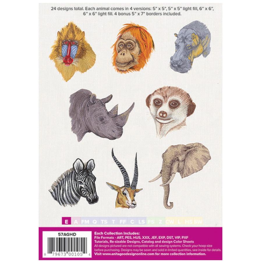 Anita Goodesign African Animals (44 Designs)