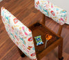 Arrow Sewing Chair White Riley Blake fabric on Oak 7000W