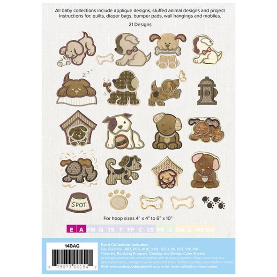 Anita Goodesign Baby Puppies (32 Designs)