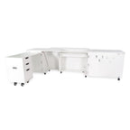 Kangaroo Sewing Furniture Outback XL Hydraulic Lift Sewing Cabinet (Available in Teak, White or Gray) - Sewingmachinesplus.com