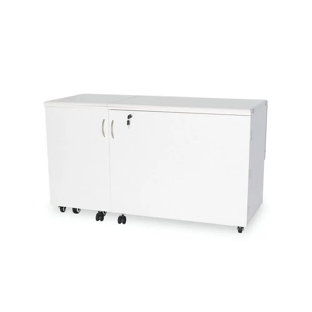 Kangaroo Sewing Furniture Outback XL Hydraulic Lift Sewing Cabinet (Available in Teak, White or Gray) - Sewingmachinesplus.com