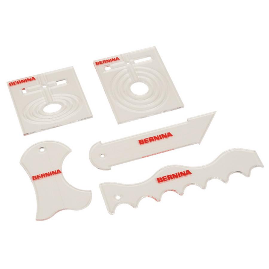 Bernina 5 Piece Set Essentials Ruler Kit (BA.BDRK) - Sewingmachinesplus.com