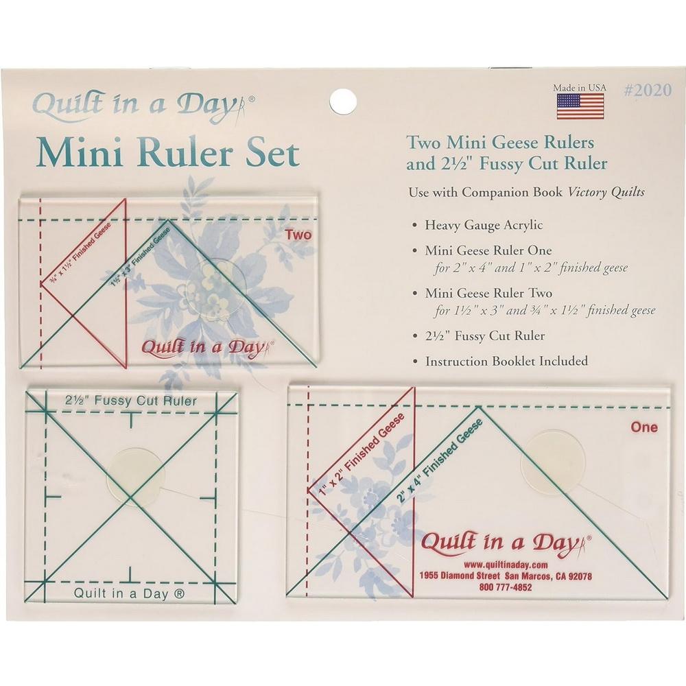 Quilt In a Day Mini Geese Ruler Set By Eleanor Burns QD-2020