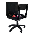 H8170 Arrow Adjustable Height Hydraulic Sewing and Craft Chair - Baroness Black - Sewingmachinesplus.com