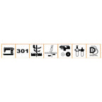 Highlead GC20688 Series Industrial Sewing Machines with Assembled Table and Servo Motor