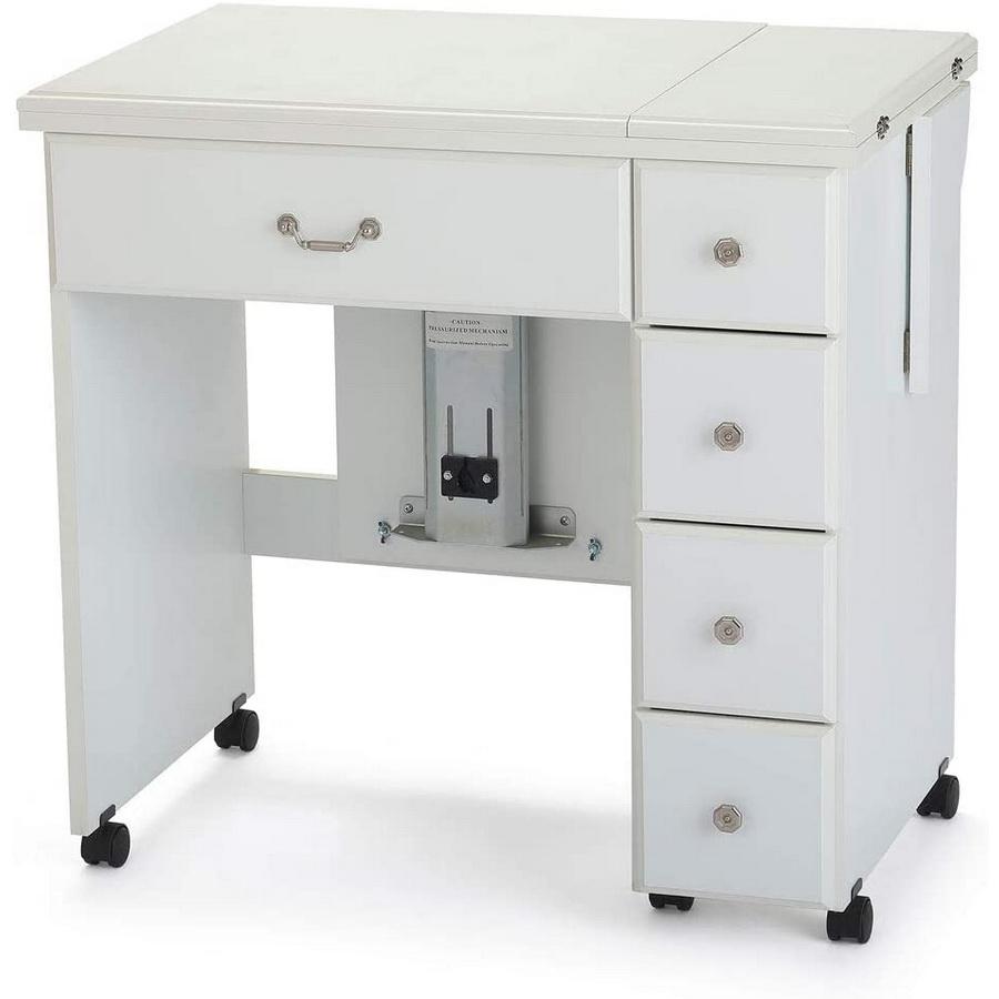 Arrow Auntie Retro-look Sewing Cabinet - White Finish