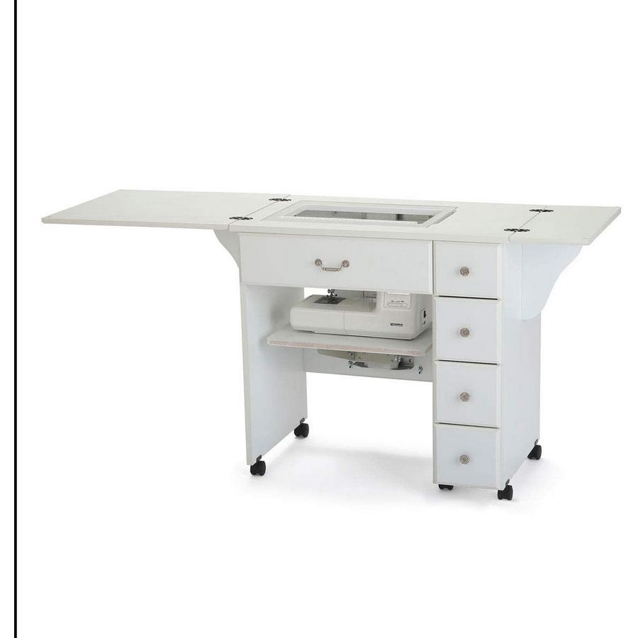 Arrow Auntie Retro-look Sewing Cabinet - White Finish