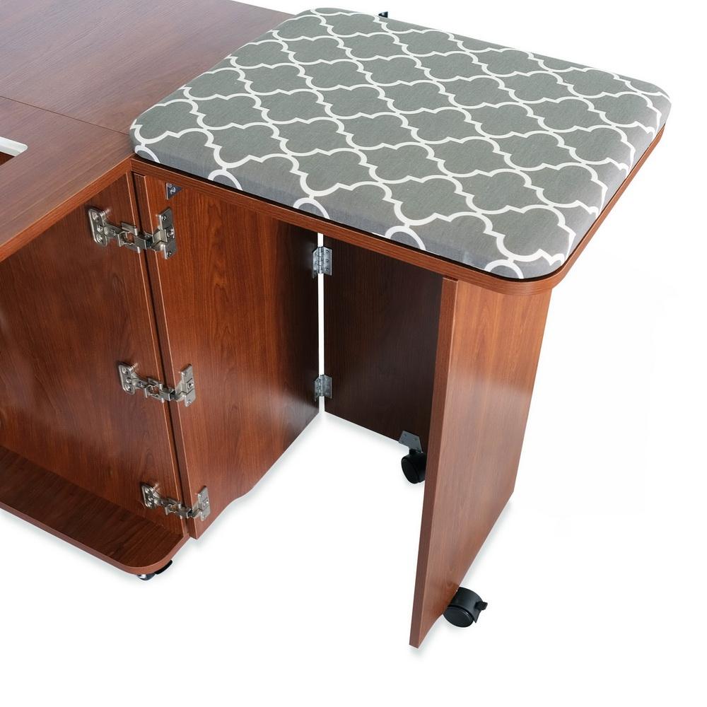 Kangaroo Sewing Sydney Cabinet with Hydraulic Lift (Ash White) - Sewingmachinesplus.com