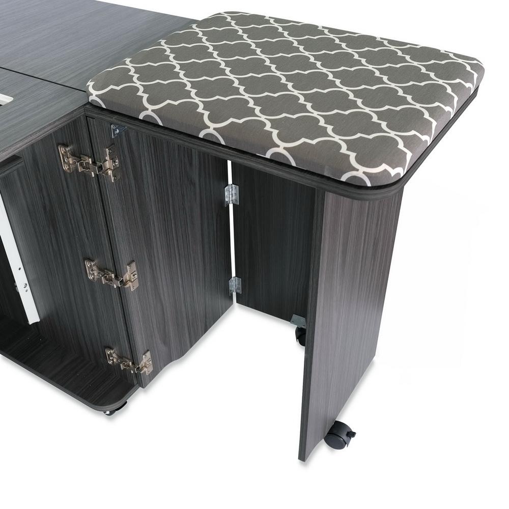Kangaroo Sewing Sydney Cabinet with Hydraulic Lift (Ash White) - Sewingmachinesplus.com
