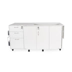 Kangaroo Sewing Sydney Cabinet with Hydraulic Lift (Ash White) - Sewingmachinesplus.com