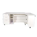 Kangaroo Sewing Sydney Cabinet with Hydraulic Lift (Ash White) - Sewingmachinesplus.com
