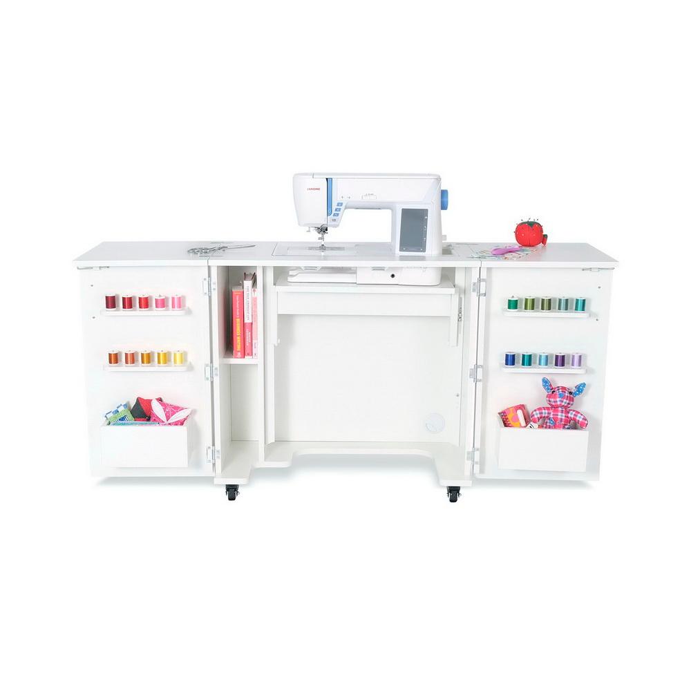 Kangaroo Sewing Furniture Bandicoot 2 Cabinet White Ash b8211 Studio Set With Kiwi Storage Cabinet - Sewingmachinesplus.com