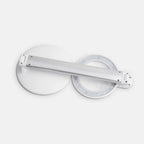 Daylight Halo LED Table Magnifier with round magnifier lens and white base