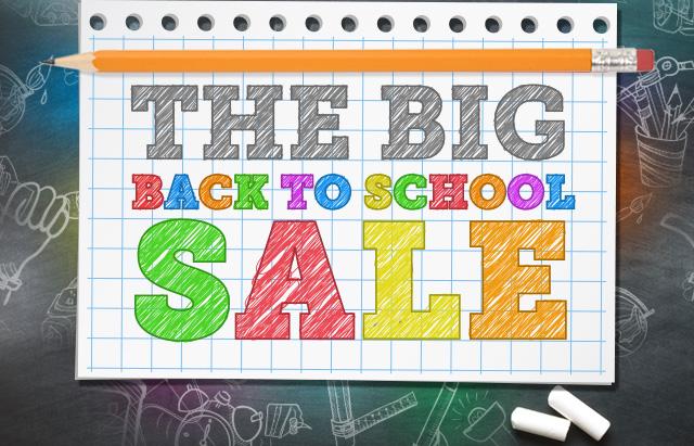 Back to school sale Advertisement