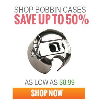 Promotional Banner for Sewing Bobbins Cases with text