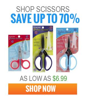 Promotional Banner for Scissors with text