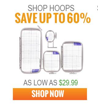Promotional image of hoop products with text indicating savings