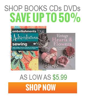 Promotional banner for books, CDs, and DVDs with a discount offer.
