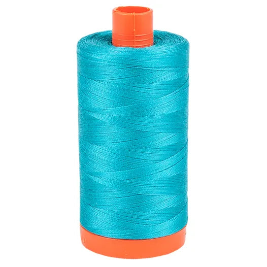 Cotton Mako 50wt Turquoise 1300m Aurifil (2810)