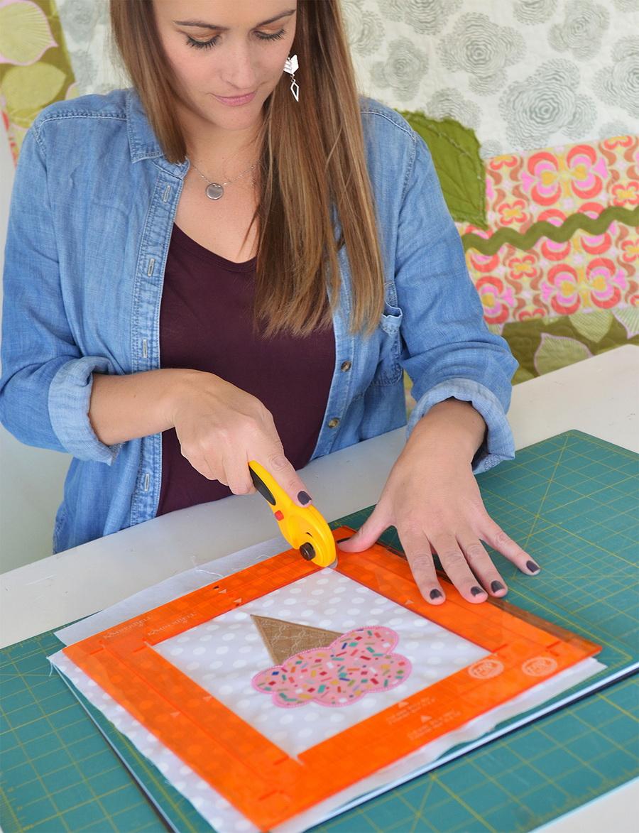 KimberBell Orange Pop Ruler Square Set (KDTL101)