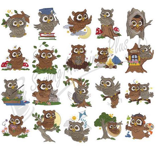 Dakota Collectibles Awesome Owls Embroidery Designs - 970395