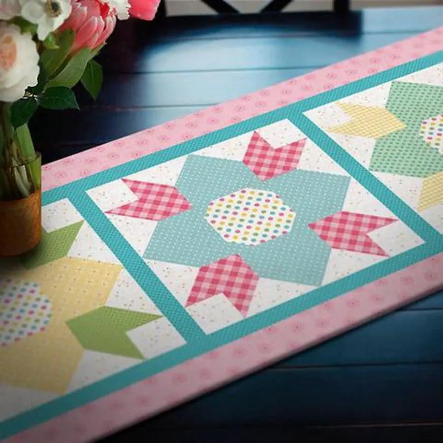 Riley Blake May Blossoms Table Runner Fabric Kit - Sewingmachinesplus.com