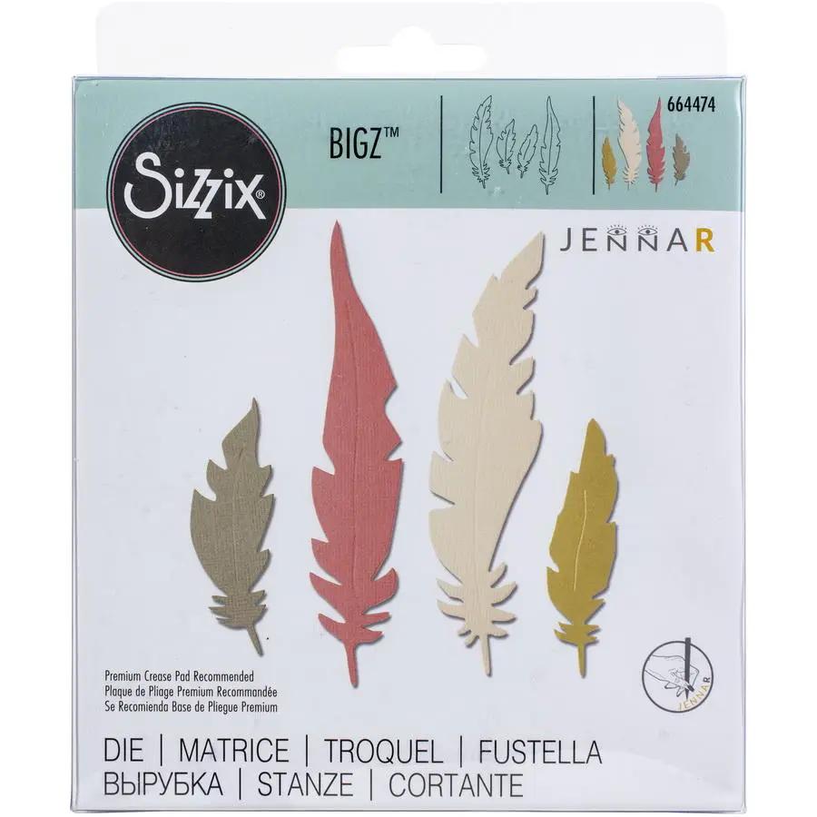 Sizzix Bigz Die Natural Feathers by Jenna Rushforth - Sewingmachinesplus.com