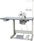 Techsew 202 Medium Fur Industrial Sewing Machine with Assembled Table & Servo Motor - Sewingmachinesplus.com