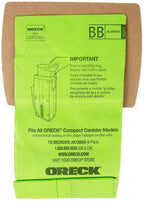 Oreck AK1BB8A Handheld Filtration Bags (8 pack) - Sewingmachinesplus.com