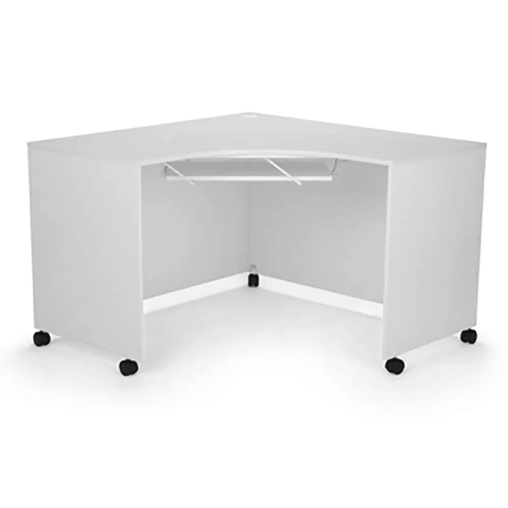 Arrow Mod Squad sewing cabinet on casters, white, 4-piece set.