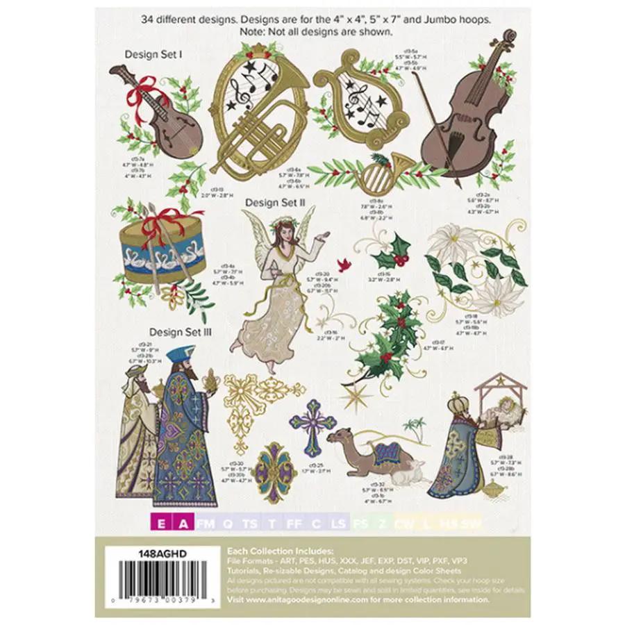 Anita Goodesign Christmas Fashion 3 148AGHD - Sewingmachinesplus.com