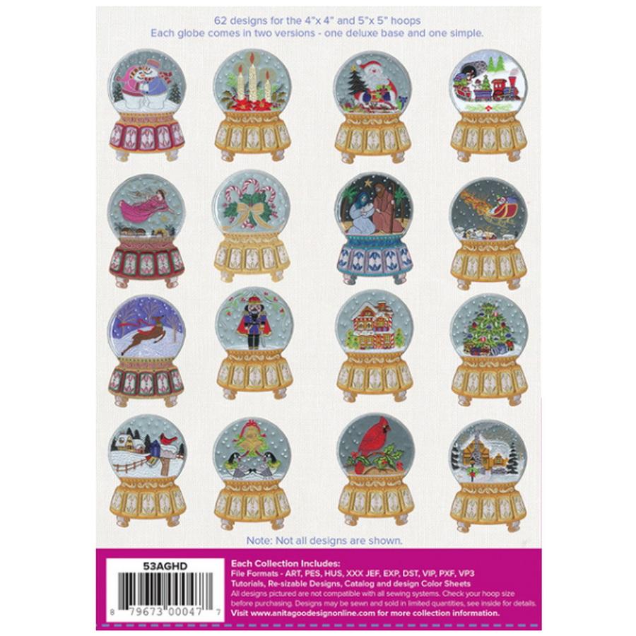 Anita Goodesign Snow Globes (62 Designs) - Sewingmachinesplus.com