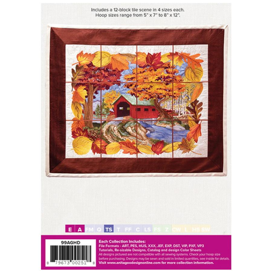 Anita Goodesign Covered Bridge (12 Blocks in 4 sizes) - Sewingmachinesplus.com