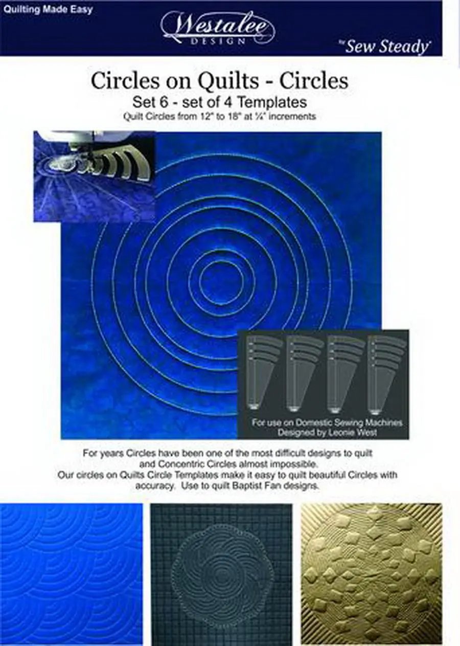Sew Steady - Circles On Quilts, Sets 4 - 6 - Sewingmachinesplus.com