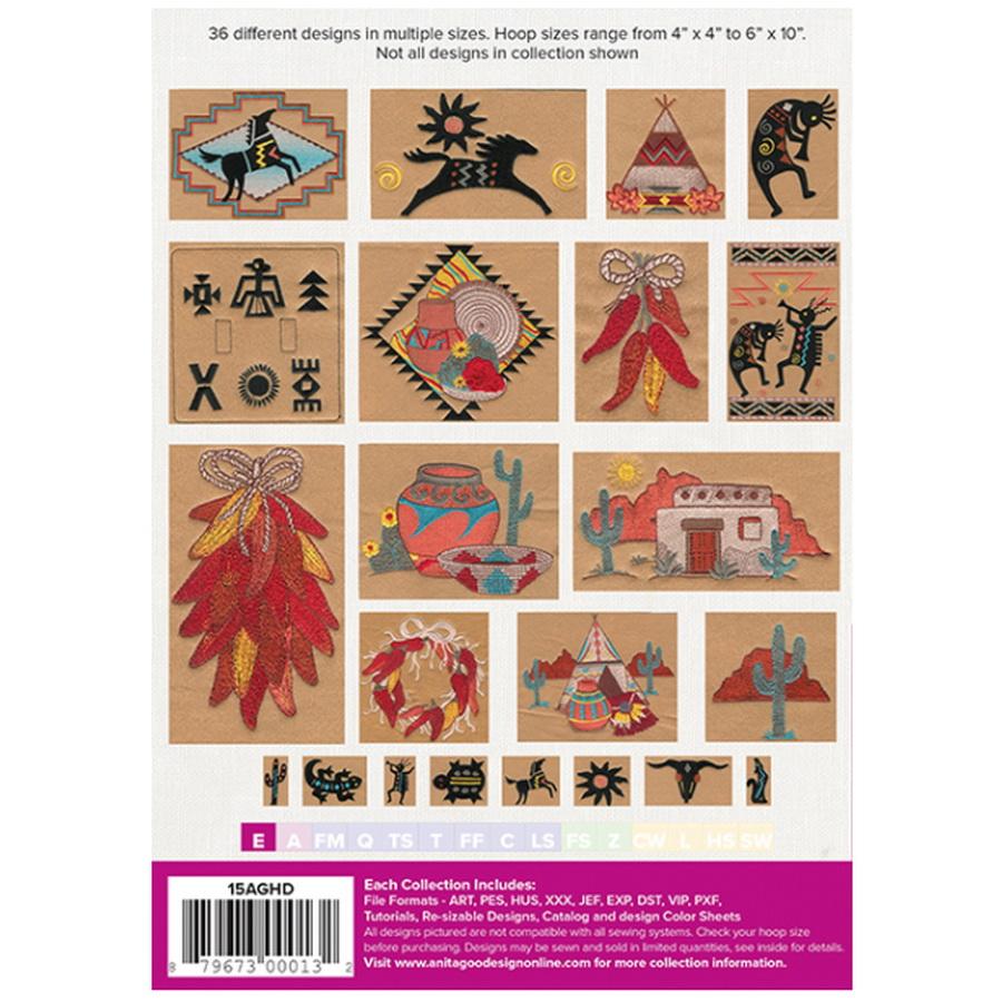 Anita Goodesign Southwestern (43 Designs) - Sewingmachinesplus.com