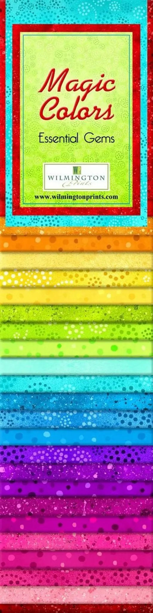 Wilmington Prints Magic Colors 24 Pack - 2.5 inch x 44 inch Strips - Sewingmachinesplus.com