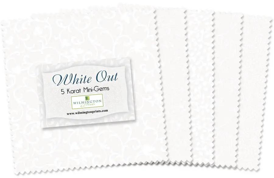 Wilmington Prints White Out Fabric Kit - 5 inch Squares - Sewingmachinesplus.com